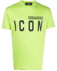 DSquared² - Icon-Print Cotton T-Shirt - Lyst