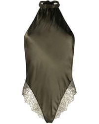 Maison Close - Lace-Trim Detail Bodysuit - Lyst