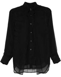 Comme des Garçons - Sheering-Effect Shirt - Lyst