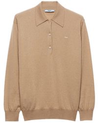 Prada - Cashmere Polo Sweater - Lyst
