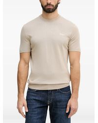 Guess - Logo-Embroidered Short-Sleeve Sweater - Lyst