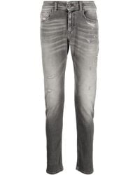 DIESEL - 1979 Sleenker Distressed Jeans - Lyst