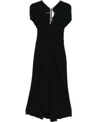 Victoria Beckham - Robe Mi-Longue Edith À Col V - Lyst