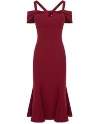 Murmur - Candy V-Neck Midi Dress - Lyst