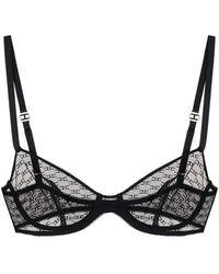 Elisabetta Franchi - Monogram Tulle Bra - Lyst