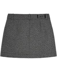Ganni - Suiting Mini Skirt - Lyst