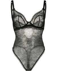 Agent Provocateur Hinda Bodysuit - Zwart