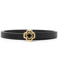 Maje - Clover Slim Leather Belt - Lyst
