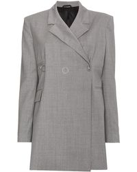 1017 ALYX 9SM Grey Double Breasted Jacket - Grijs