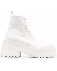 Marsèll - Carretta Platform Leather Boots - Lyst