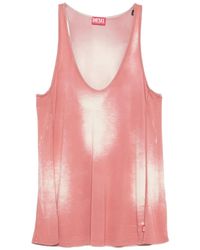 DIESEL - Haut Délavé À Col V - Lyst