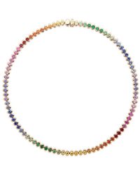 Faberge - 18kt Colours of Love Cosmic Curve Rainbow Rotgoldhalskette - Lyst