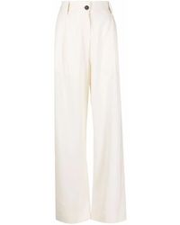 Studio Nicholson - Pantaloni Dritti A Vita Alta - Lyst