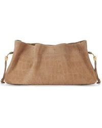 Elisabetta Franchi - Embossed-Leather Clutch Bag - Lyst