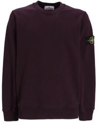 Stone Island - Compass-Motif Cotton Sweatshirt - Lyst