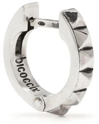 Emanuele Bicocchi - Pyramid Stud Huggie Hoop Earring - Lyst
