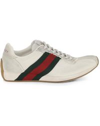 Gucci - Tempo Web-Stripe Sneakers - Lyst
