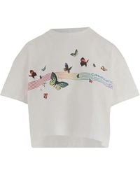 CASABLANCA - Cotton T-Shirt With Logo - Lyst