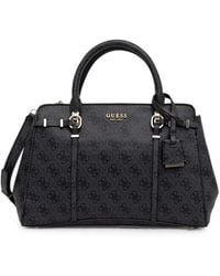 Guess - Leona Monogram-Print Shoulder Bag - Lyst