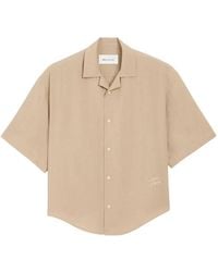 Ami Paris - Short Sleeve Embroidered Boxy Shirt - Lyst