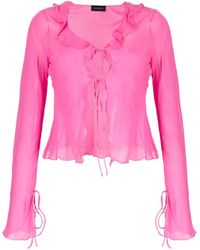 ANDAMANE - Blouse Met Ruches - Lyst