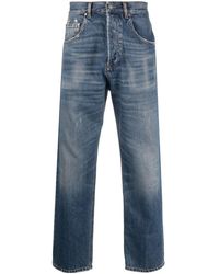 Lardini - Gerade Jeans in Distressed-Optik - Lyst