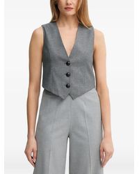 GAUDI - Button-Up V-Neck Waistcoat - Lyst