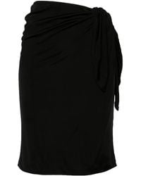 Saint Laurent - ラップミディ ペンシルスカート - Lyst