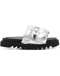 Toga - Sandales En Cuir Bout Ouvert - Lyst