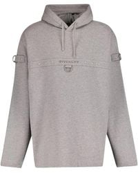 Givenchy - Hoodie Van Fleece Met Metalen Details - Lyst