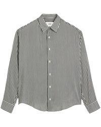 Ami Paris - Ami De Coeur Striped Shirt - Lyst