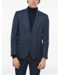 Corneliani - Herringbone Single-Breasted Blazer - Lyst