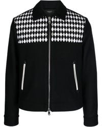 Amiri - Diamond-pattern Wool Jacket - Lyst