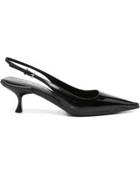 Prada - Pointed-Toe Slingback Pumps - Lyst