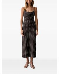 Guess - Satin Midi Dress - Lyst