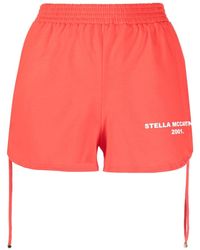 Stella McCartney - Shorts con coulisse laterale - Lyst