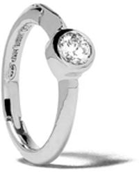 We by WHITEbIRD - 18Kt Diamond Justine Hoop Single Earring - Lyst