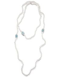 Izabel Display - Crystal-Embellished Pearl Necklace - Lyst