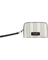 Dolce & Gabbana - Striped Poplin Handbag - Lyst