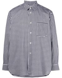 Comme des Garçons - Gingham-Check Print Cotton Shirt - Lyst