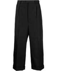 Comme des Garçons - High-Waisted Cropped Trousers - Lyst