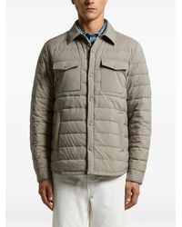 Peserico - Buttoned Quilted Jacket - Lyst