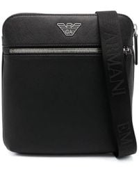 Emporio Armani - Lederen Crossbody Tas - Lyst