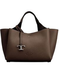 Tod's - Logo-Embossed Tote Bag - Lyst
