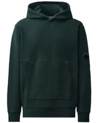 C.P. Company - Hoodie En Coton À Détail De Verre Logo Signature - Lyst