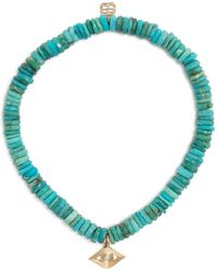 Sydney Evan - 14Kt Evil Eye Bracelet - Lyst