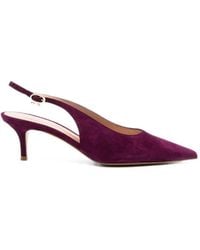 Gianvito Rossi - Pointed-Toe Slingback Pumps - Lyst