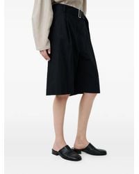 Studio Nicholson - Creon Belted Pleated Shorts - Lyst
