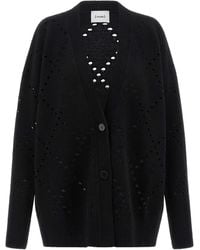 Nude - Argyle Cut-Out Cardigan - Lyst