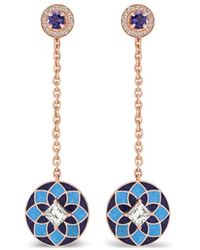 Aneka - 18K Recycled Rose Kaleido Diamond Drop Earrings - Lyst